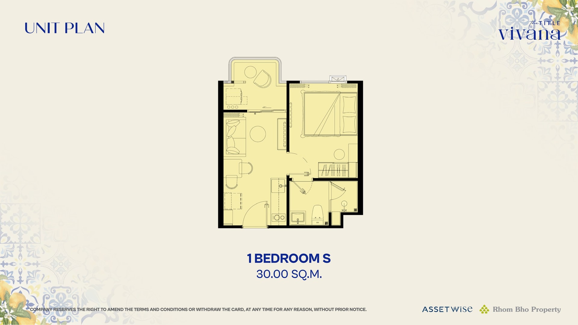 1 BEDROOM S